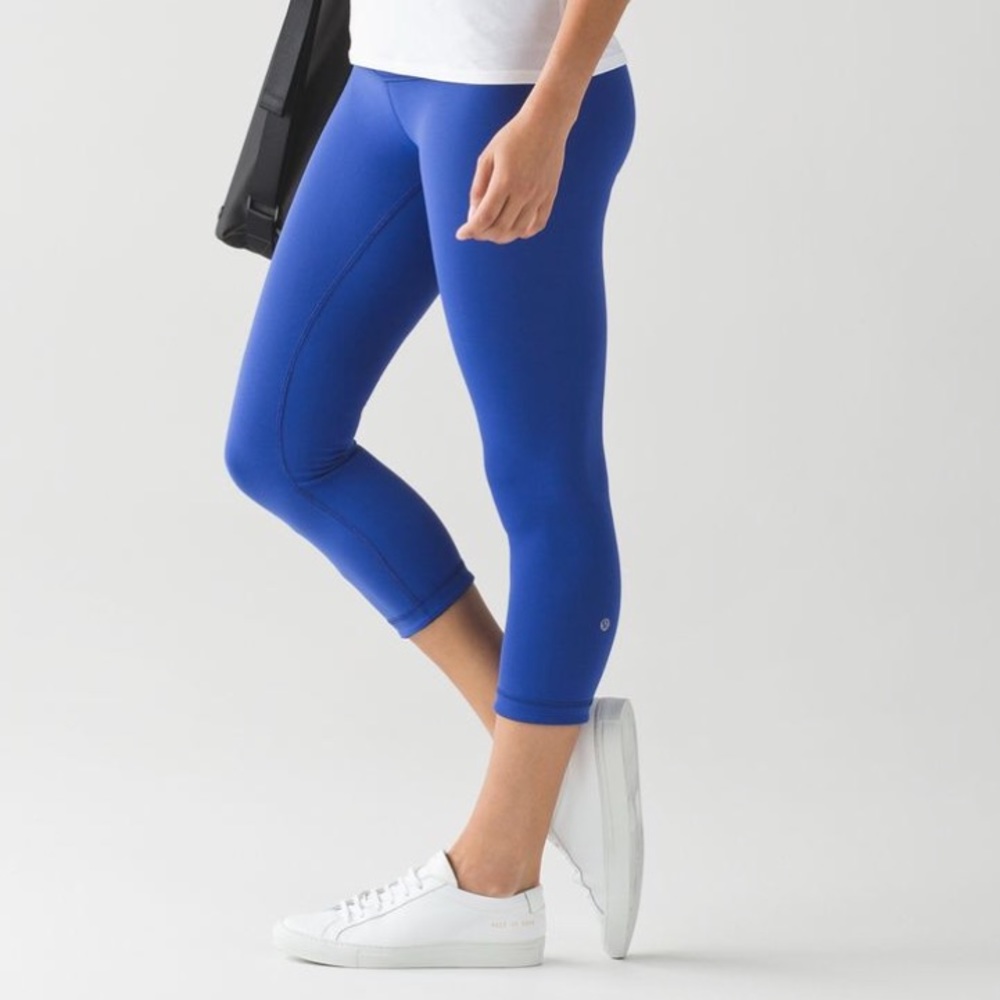 Lululemon Wunder Under Crop Leggings Reversible